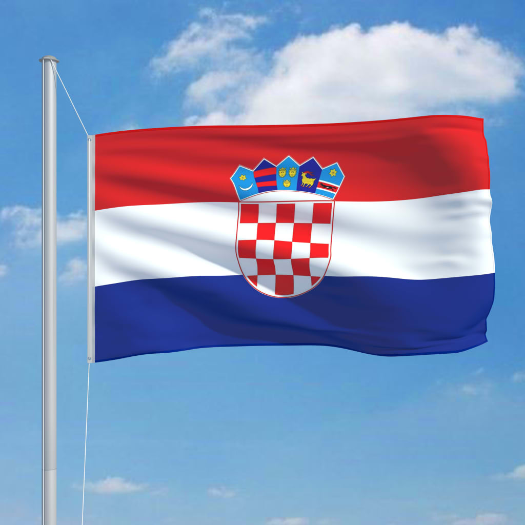 VidaXL bandera croacia 90x150 cm
