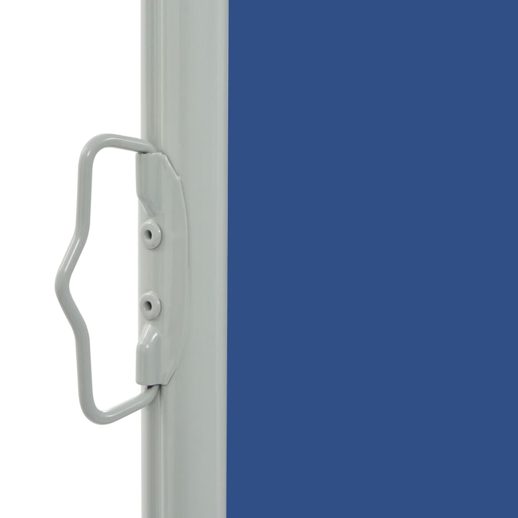 Pantalla de jardín Vidaxl extensible 140x300 cm azul