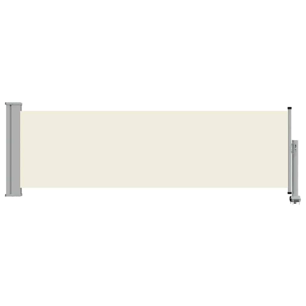 Schermo del giardino Vidaxl estendibile da 80x300 cm crema