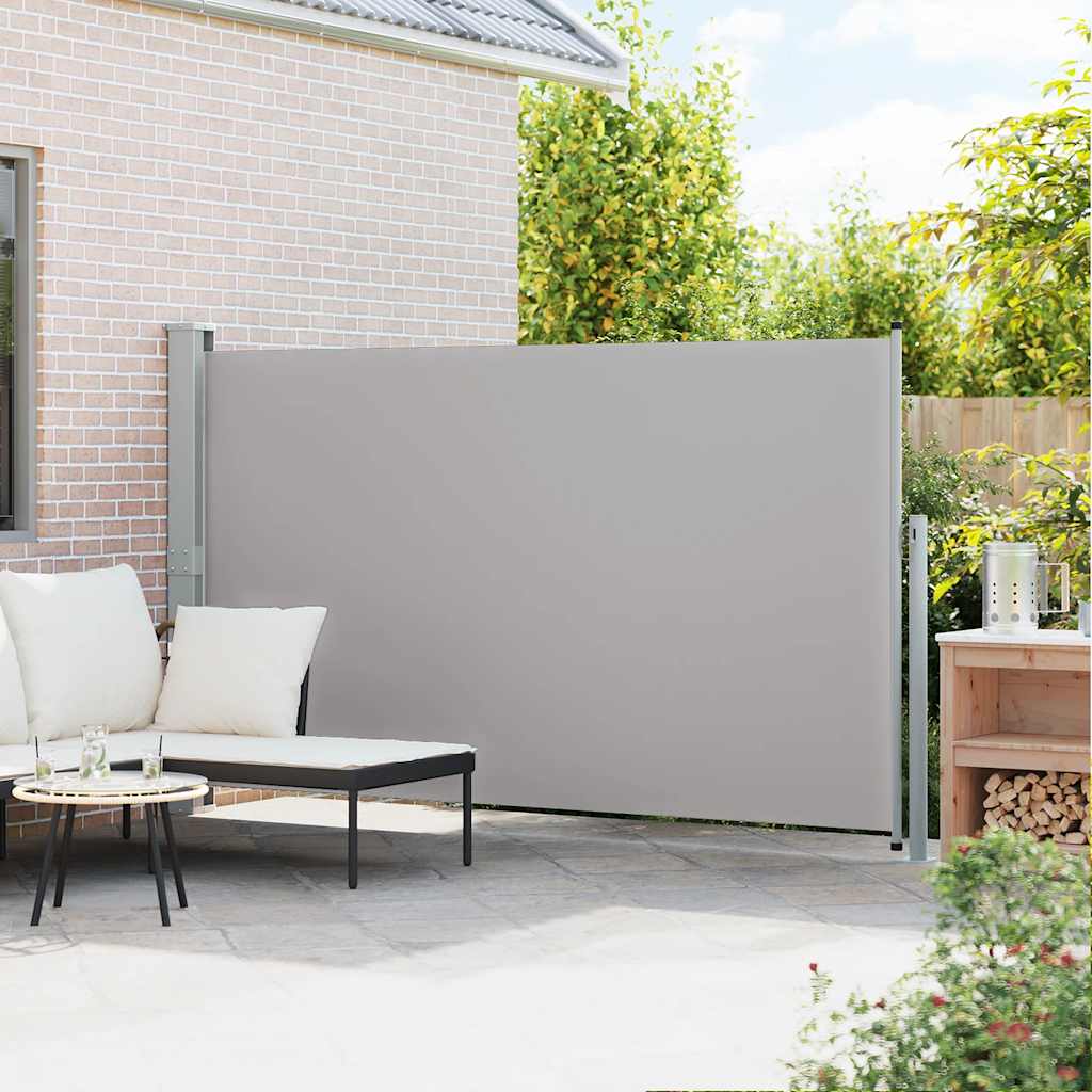 Vidaxl tuinscherm uittrekbaar 170x300 cm grijs