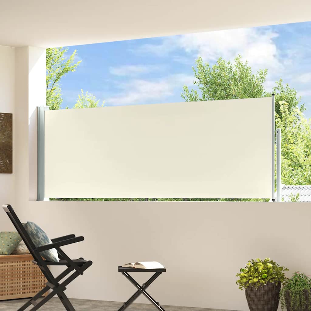 Vidaxl Garden Screen Extendable 100x300 cm Cream