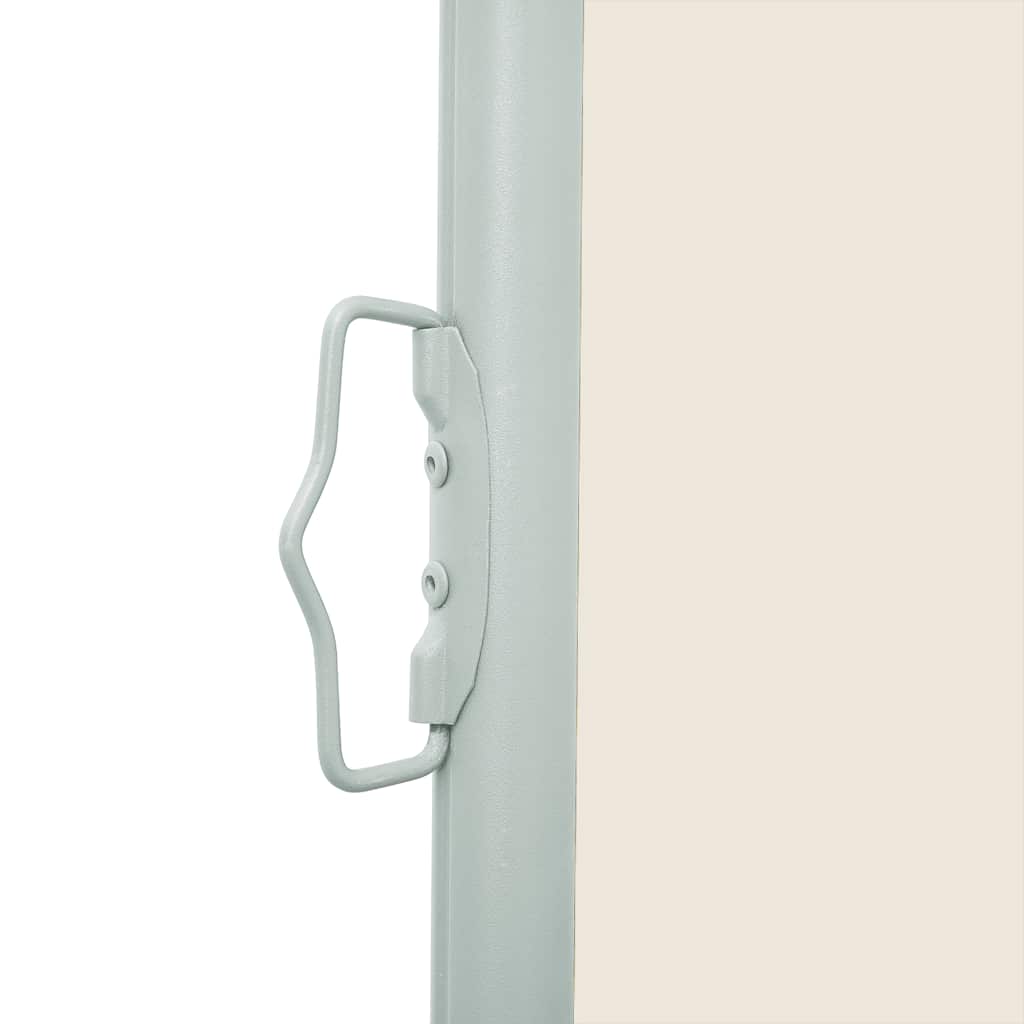 Pantalla de jardín Vidaxl extensible de 140x500 cm de crema