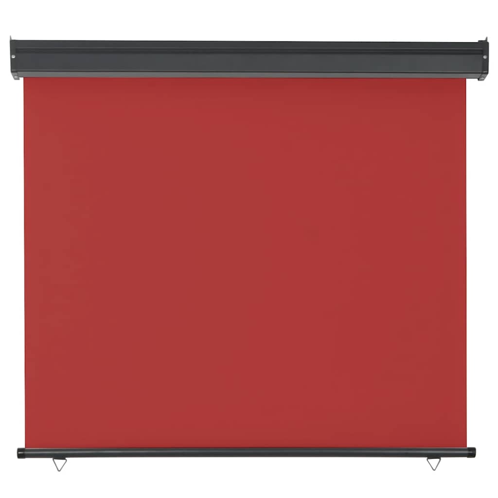 Paravento per balcone VidaXL 125x250 cm rosso