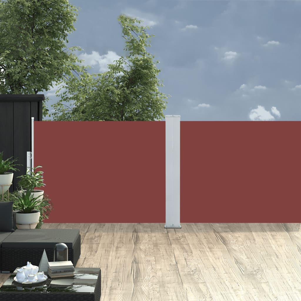 Parabrisas Vidaxl extensible 100x1000 cm marrón