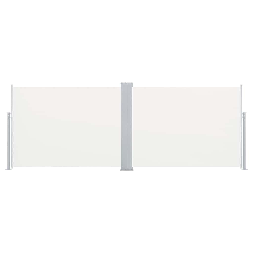 Vidaxl parabrezza estendibile da 120x1000 cm crema