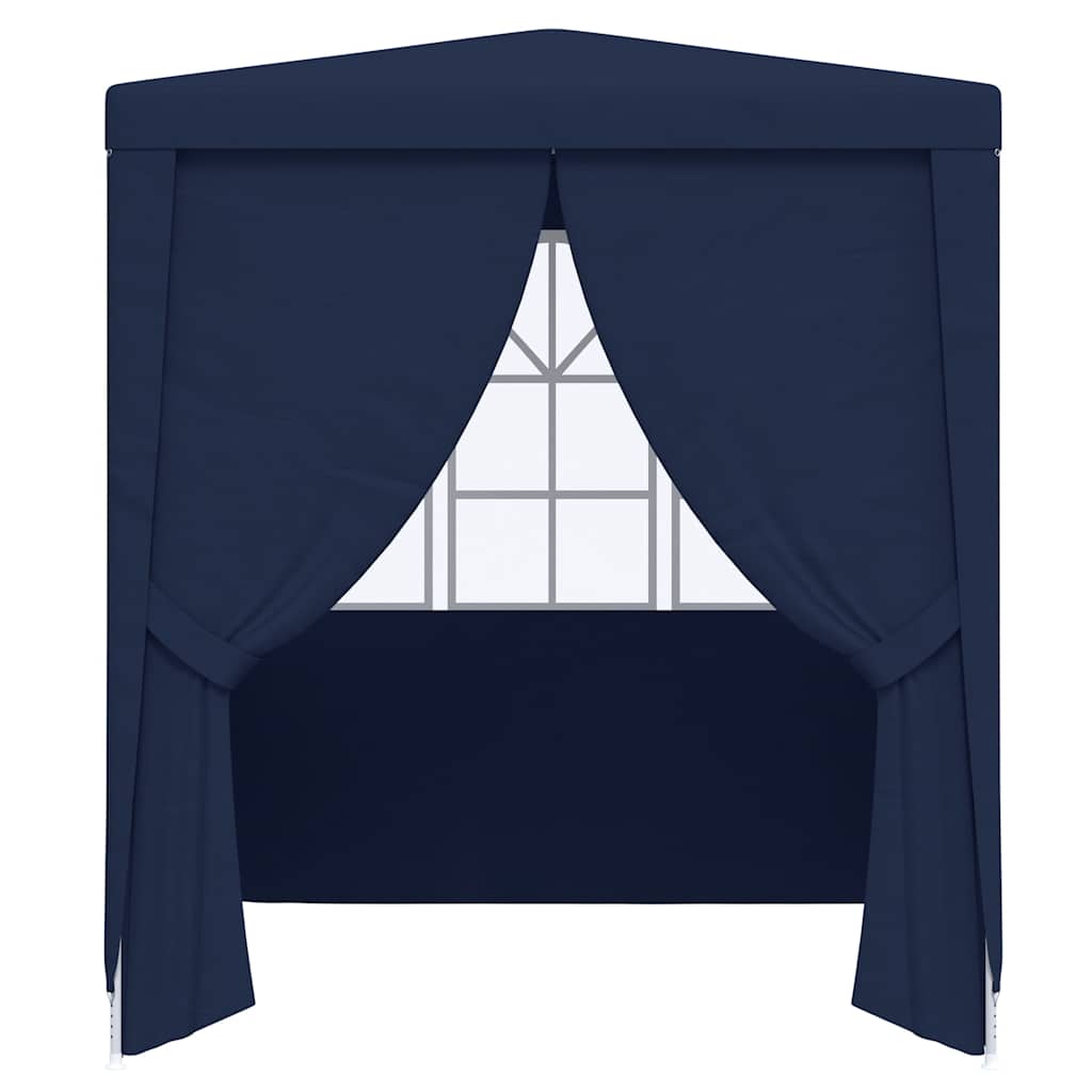 Tenda per feste Vidaxl con pareti laterali professionali 90 g m² 2x2 m blu