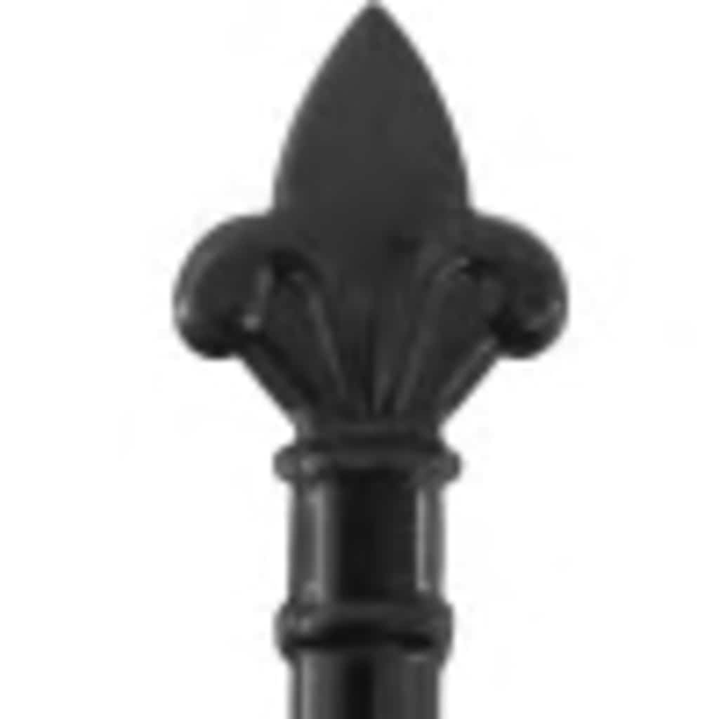 Porta Vidaxl con doppia doppia 3x1,5 m in acciaio Black