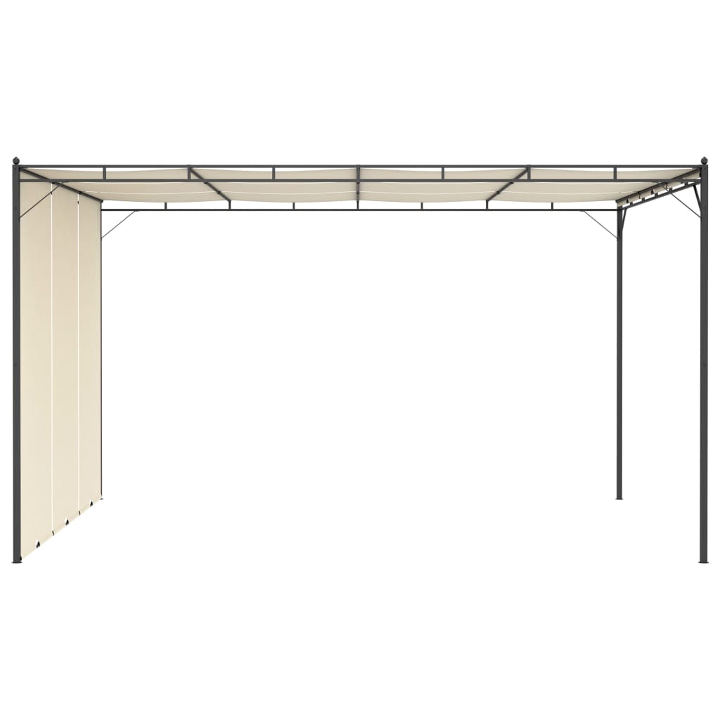 Vidaxl Garden Pracor con tende laterali 4x3x2.25 m crema