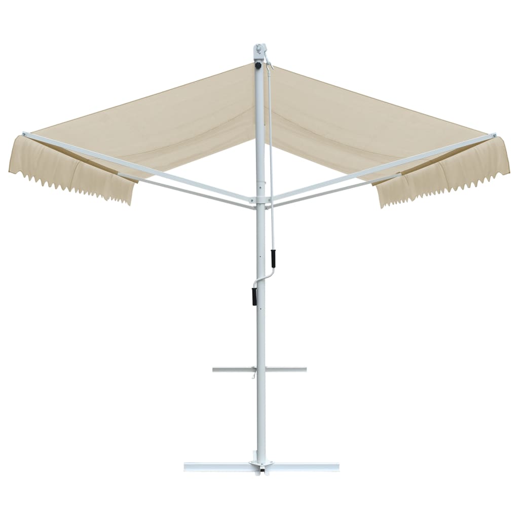 Vidaxl Luifel separada 500x300 cm de crema