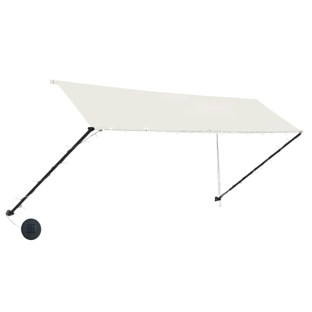 Vidaxl Luifel extensible con crema LED 350x150 cm