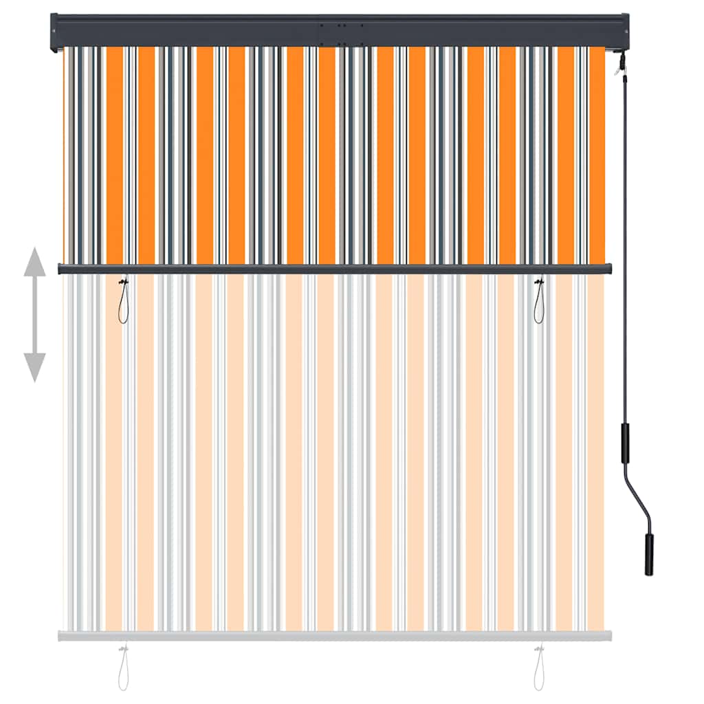 Tenda a rullo da esterno Vidaxxl 140x250 cm gialla e blu