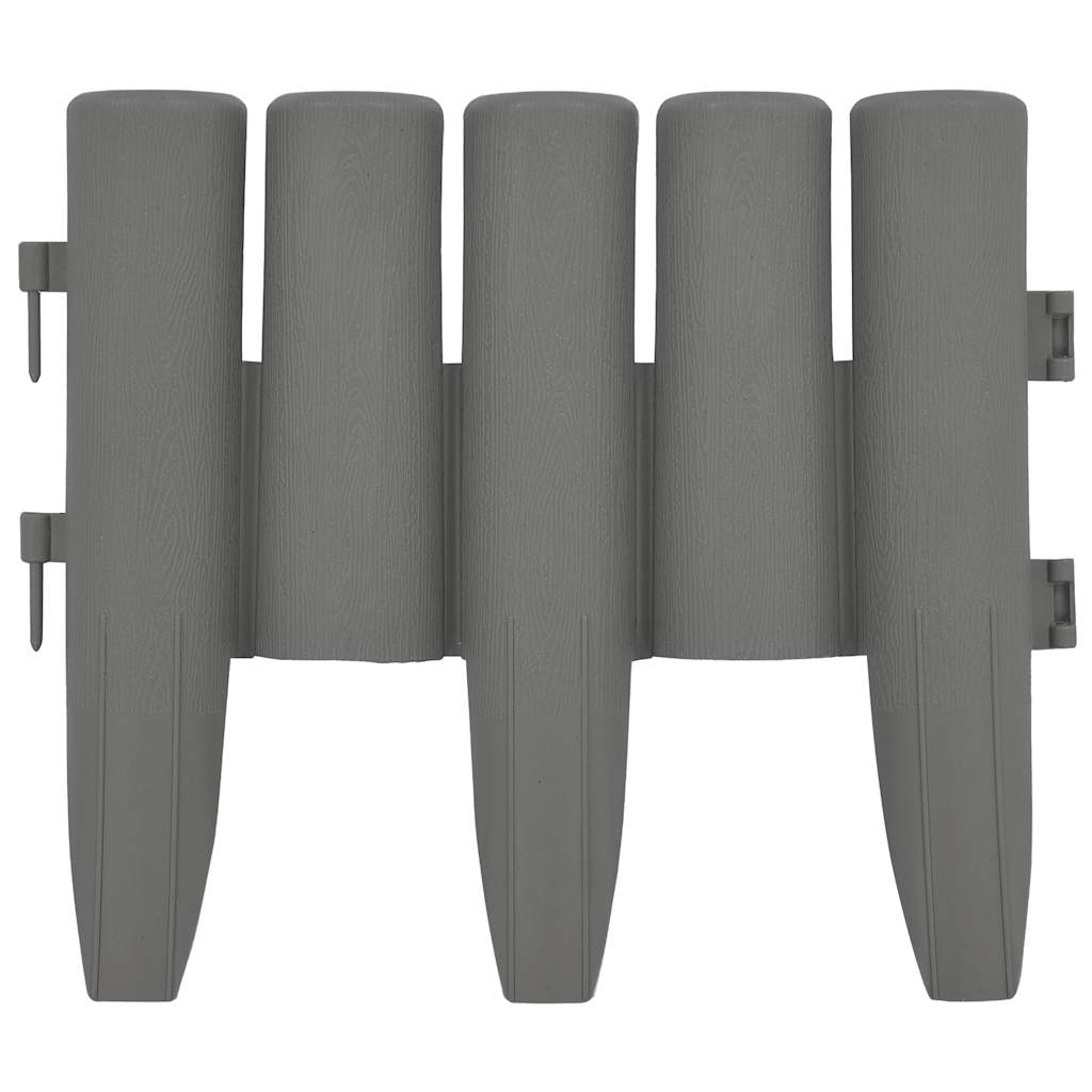Vidaxl Gazon Edges 36 St 10 m Pp Grey