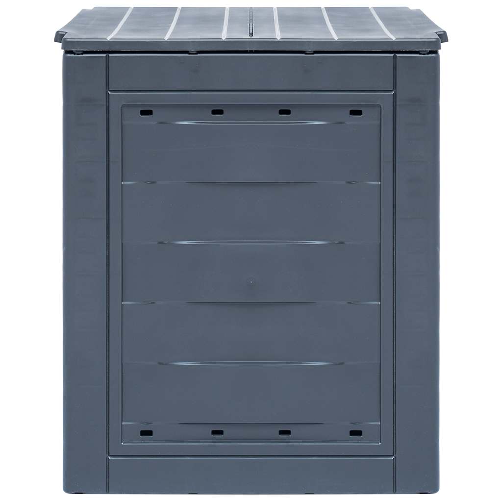 Vidaxl compostbakken 2 st 520 l 60x60x73 cm grijs