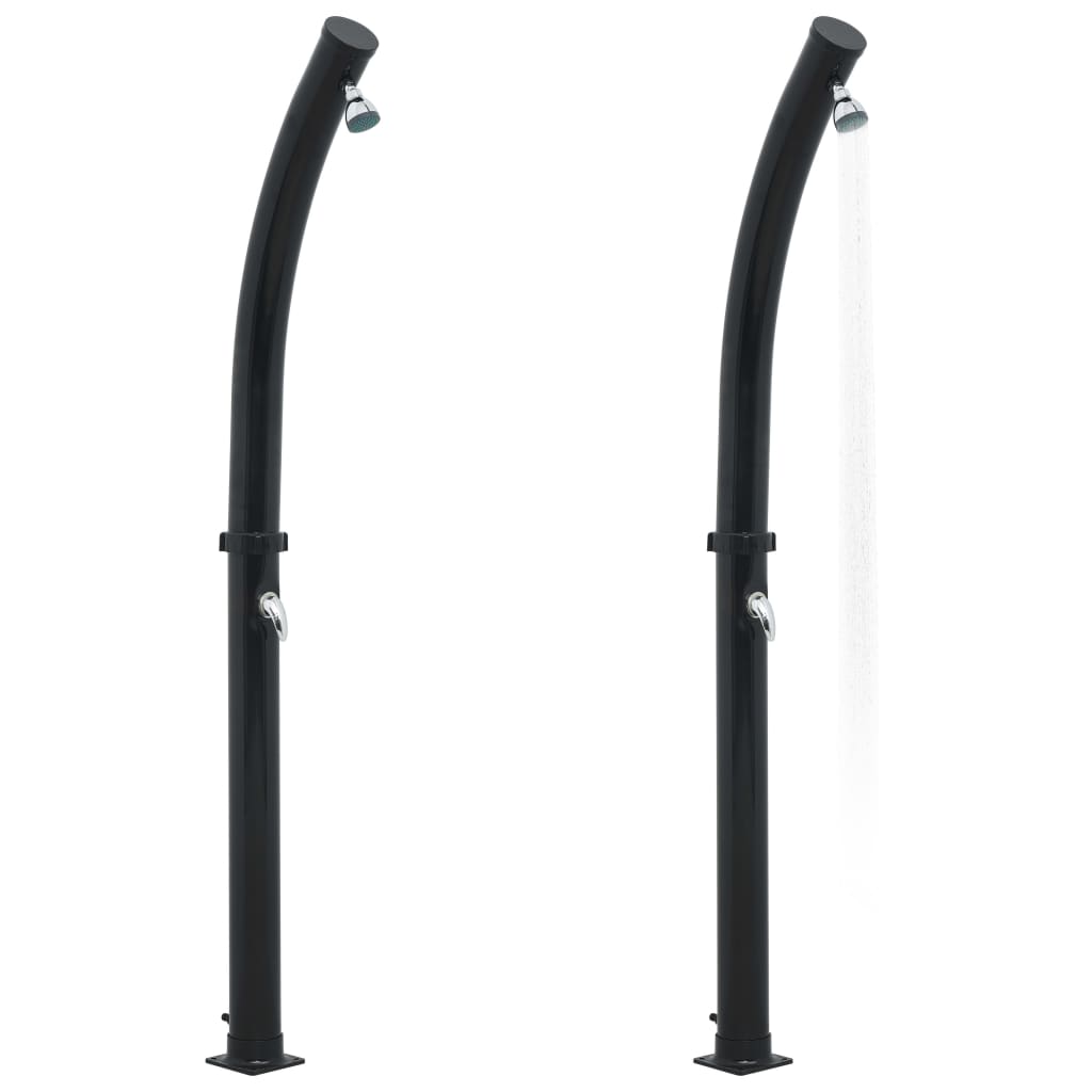 Vidaxl Solardouche 20 L 214 cm negro