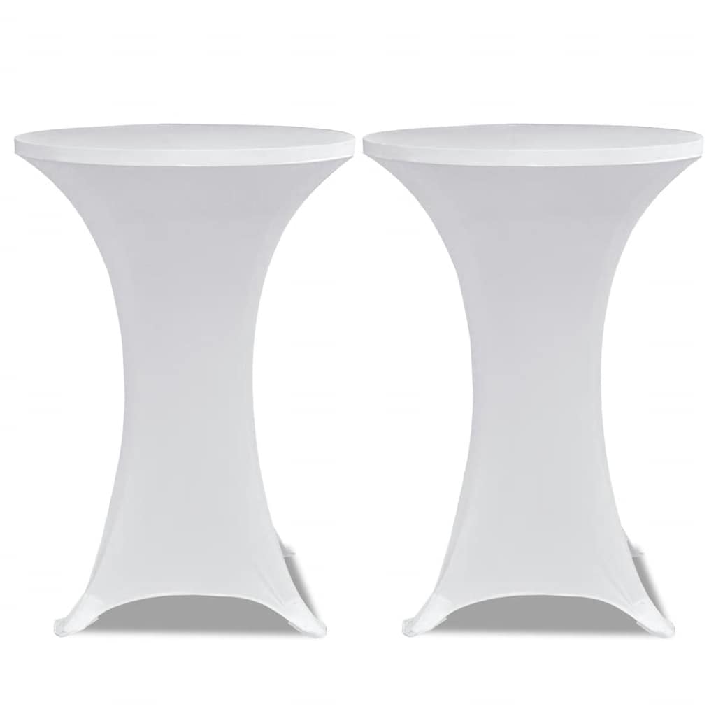Vidaxl statafelhoes 4 st stretch ø60 cm wit