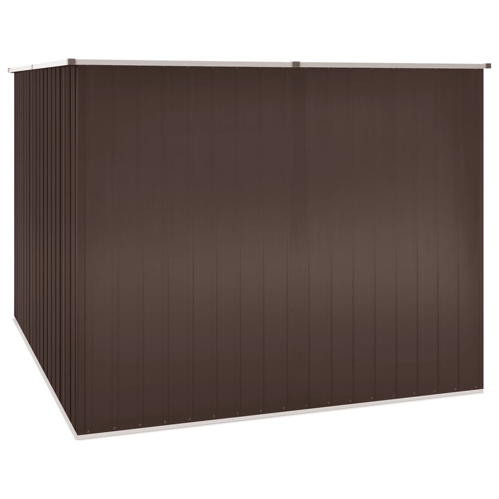 Vidaxl Garden Shed 195x198x159 cm de acero galvanizado marrón