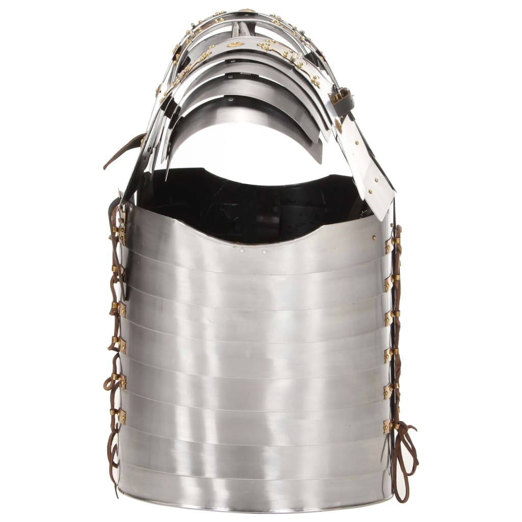 Vidaxl Body Harnas Roman Replica Larp Acciaio Silver Colorato