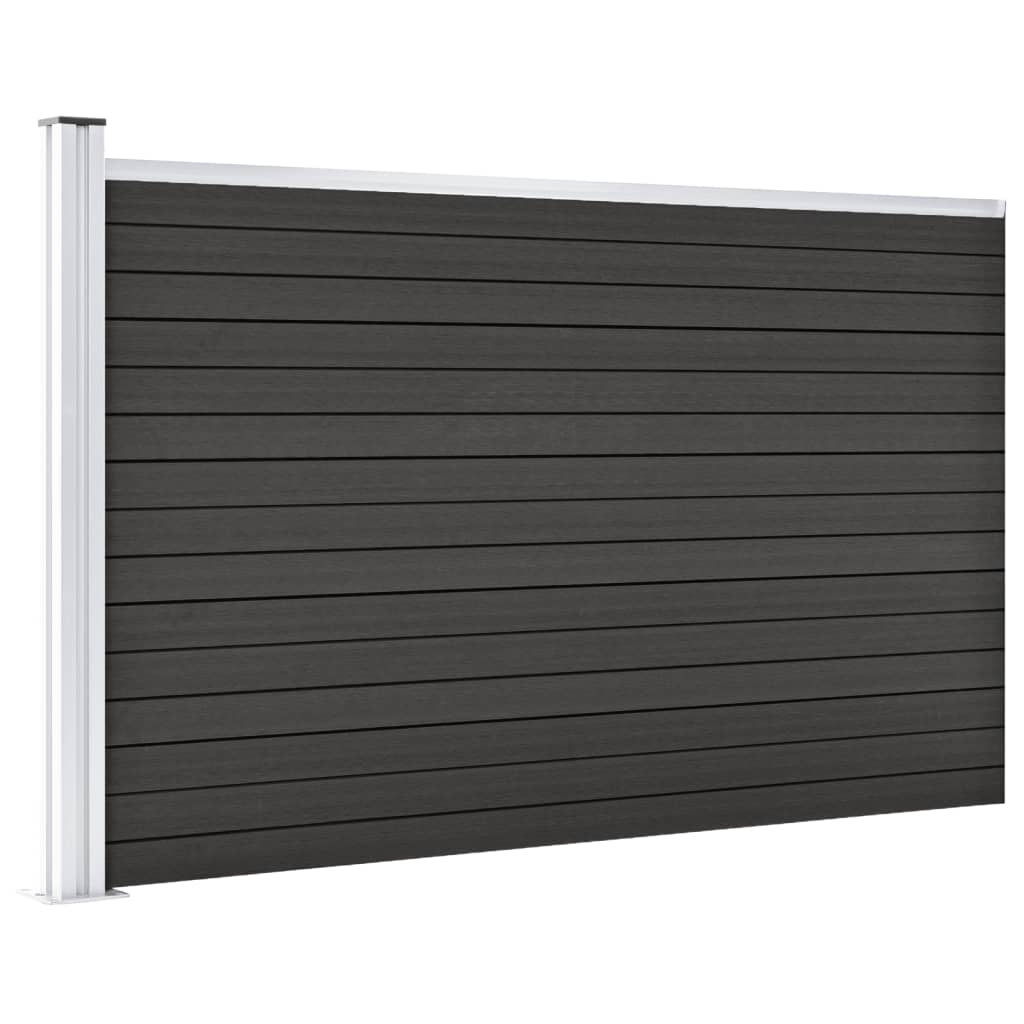 Valla VidaXL 175x105 cm HKC Gris