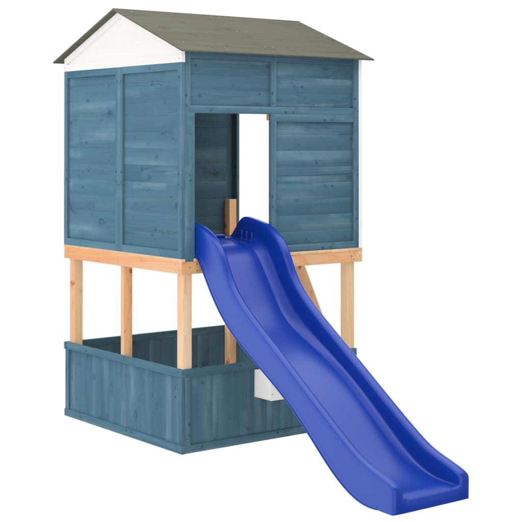 Vidaxl glijbaan 175x38x23 cm polypropeen blauw