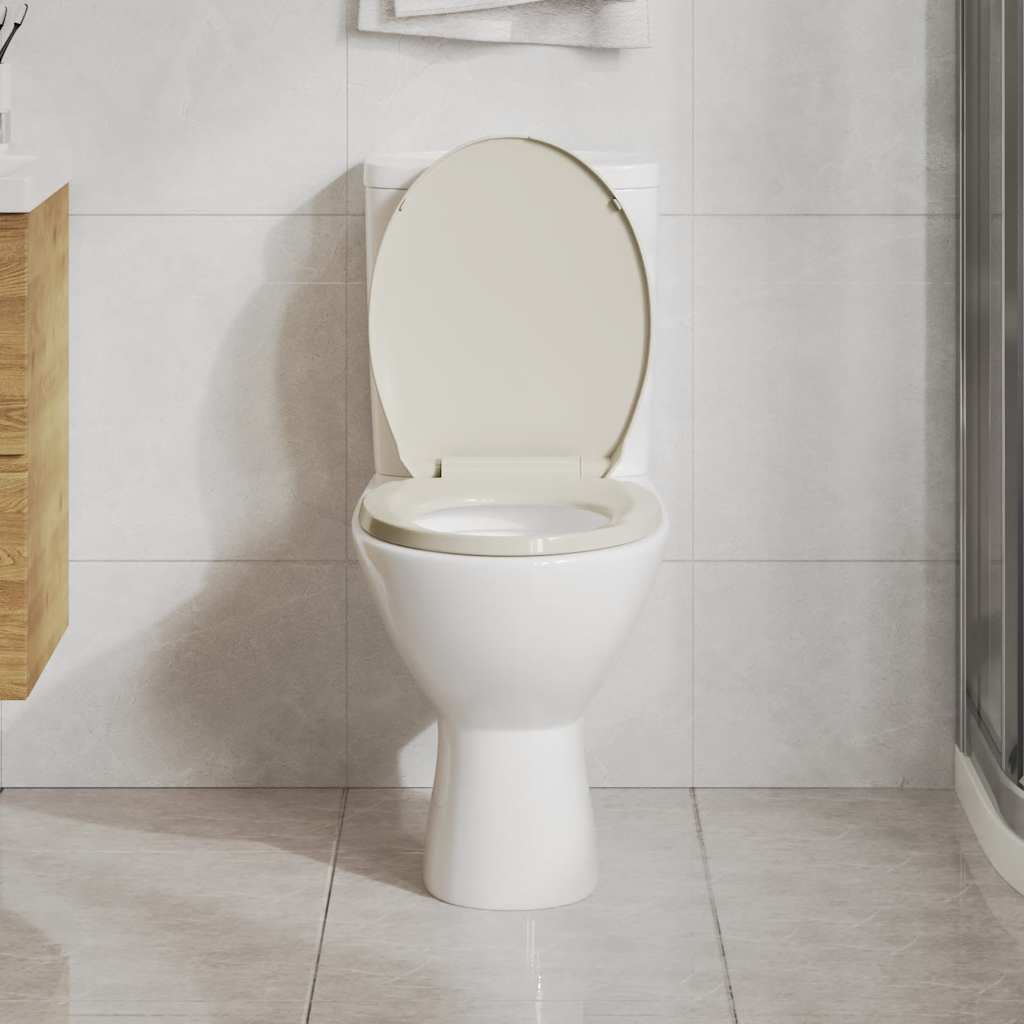 Sedile del toilette Vidaxl COLLE CLOSE OVALIO COLORED