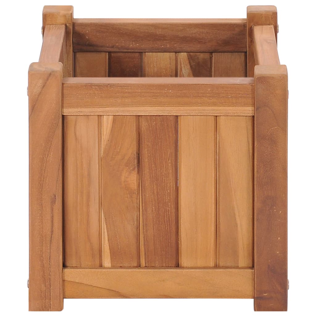 Jardinera vidaXL elevada teca maciza 30x30x30 cm
