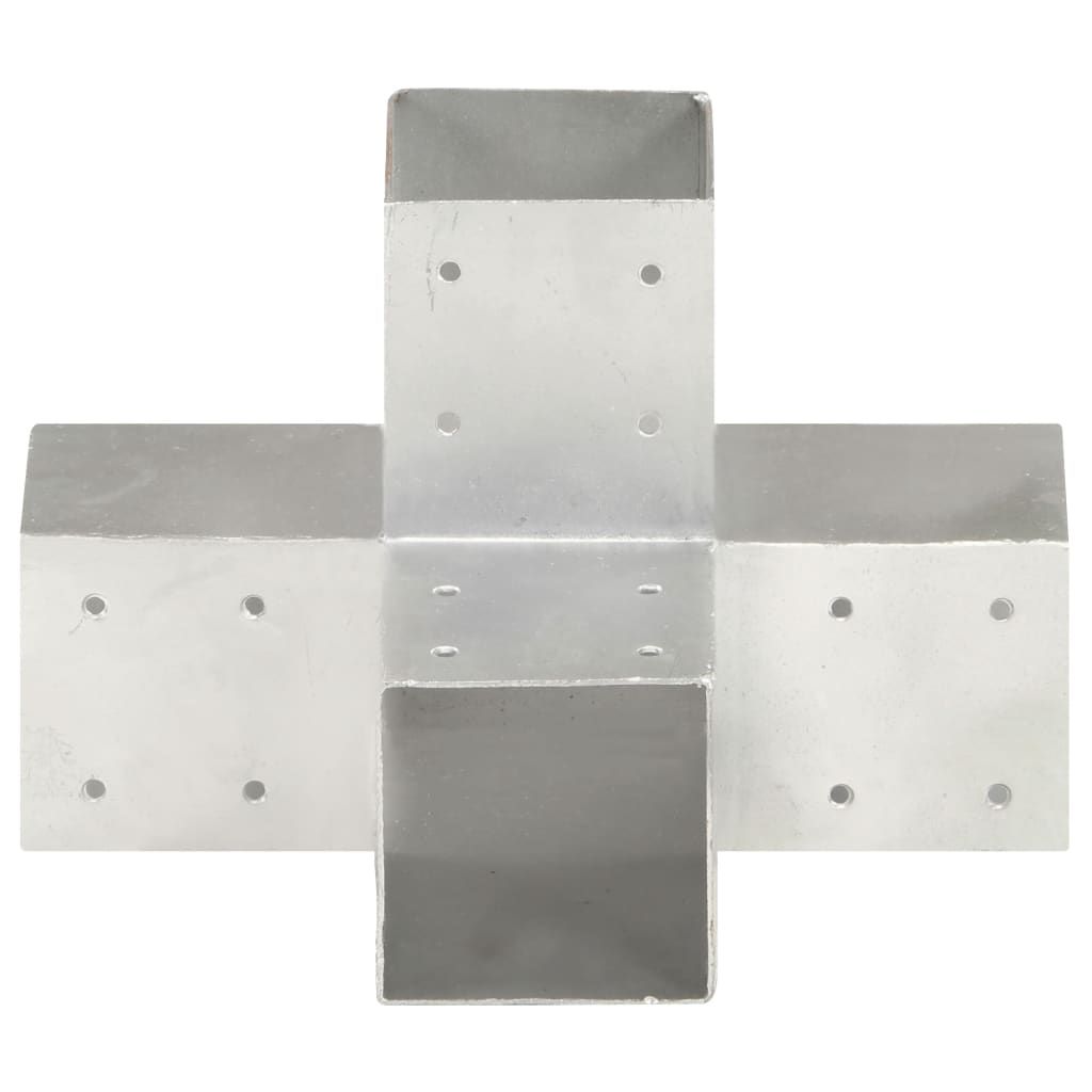 Collegamenti per pile Vidaxl 4 a forma di pc 91x91 mm galvanizzato metallo