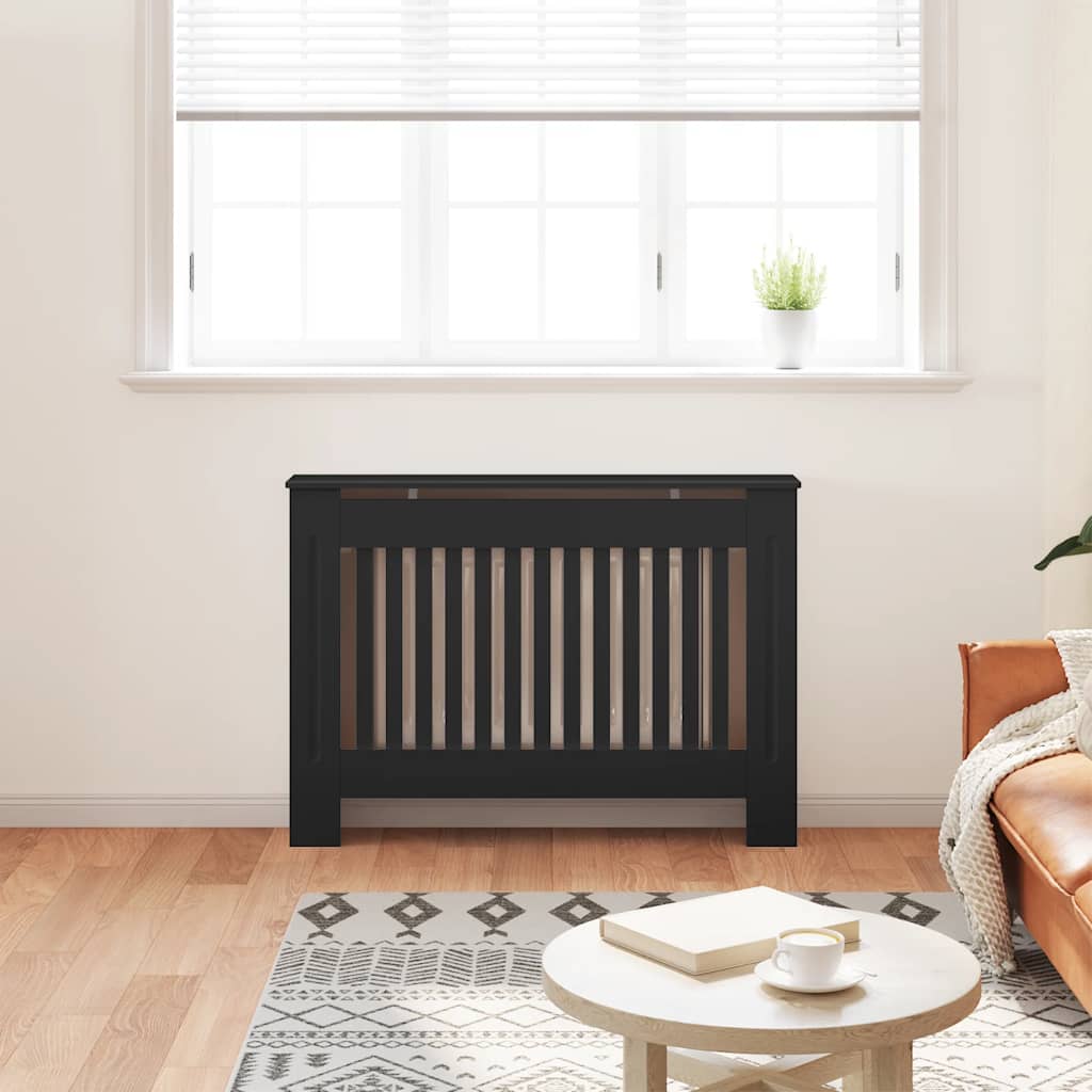 Vidaxl Radiatorom Construction 112x19x81.5 cm MDF nero