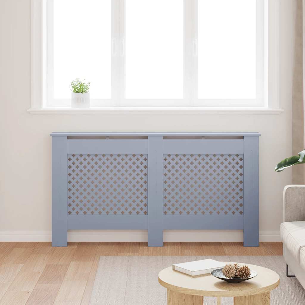 Vidaxl Construcción del radiador 152x19x81.5 cm Mdf antracita