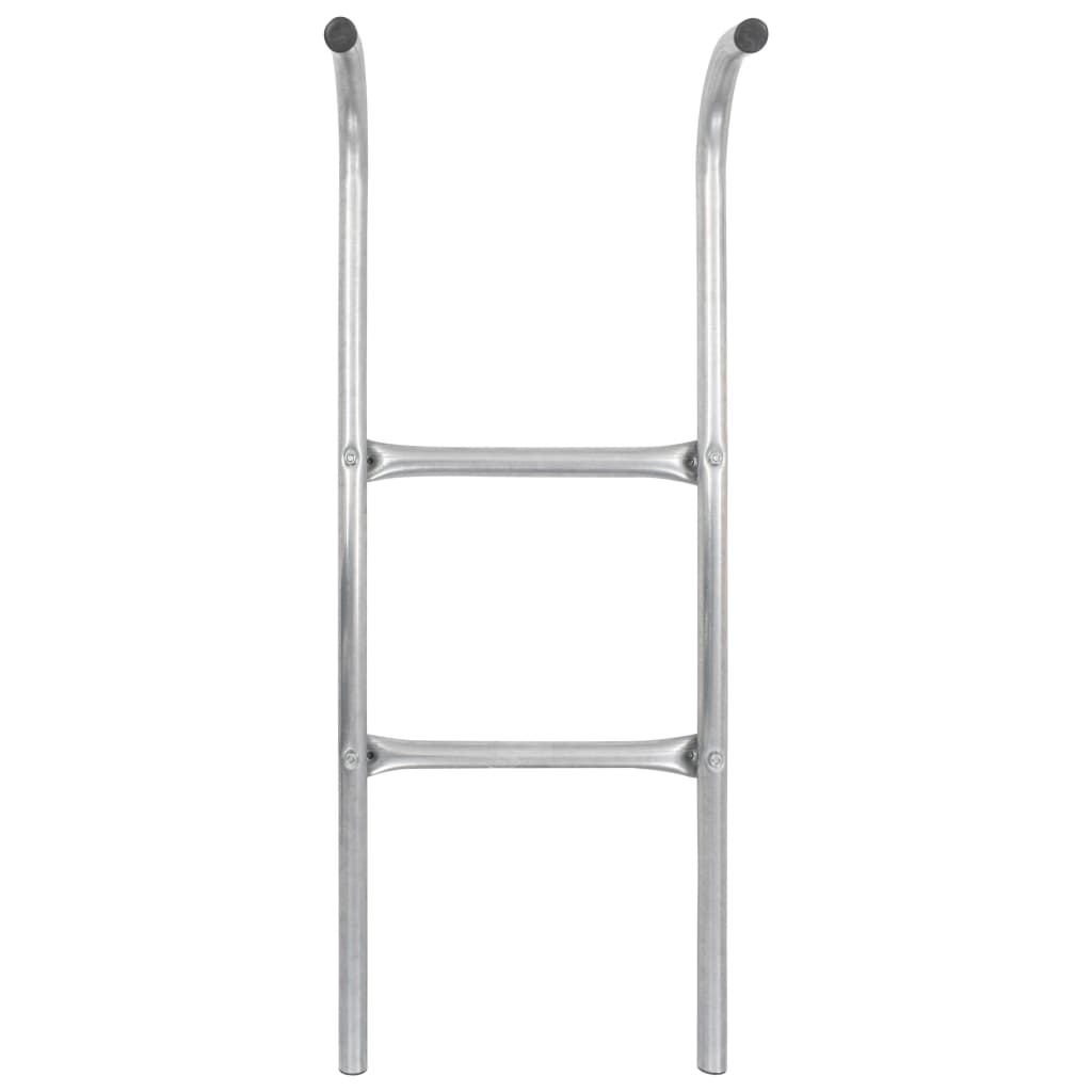 Vidaxl Trampoline Ladder con 2 sport da 72 cm in acciaio argento colorato