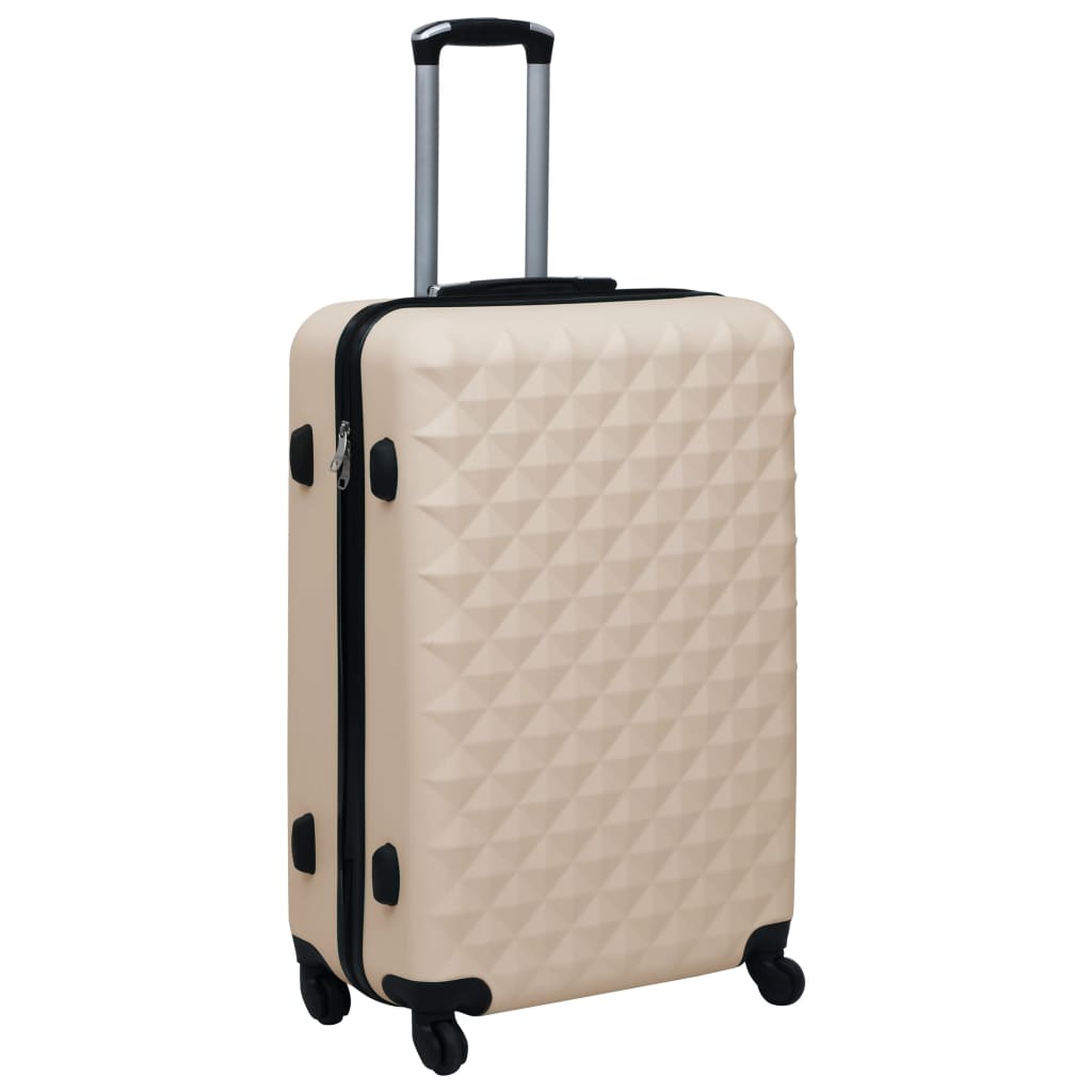 Vidaxl Set di bagagli duramente in 2 parti color oro