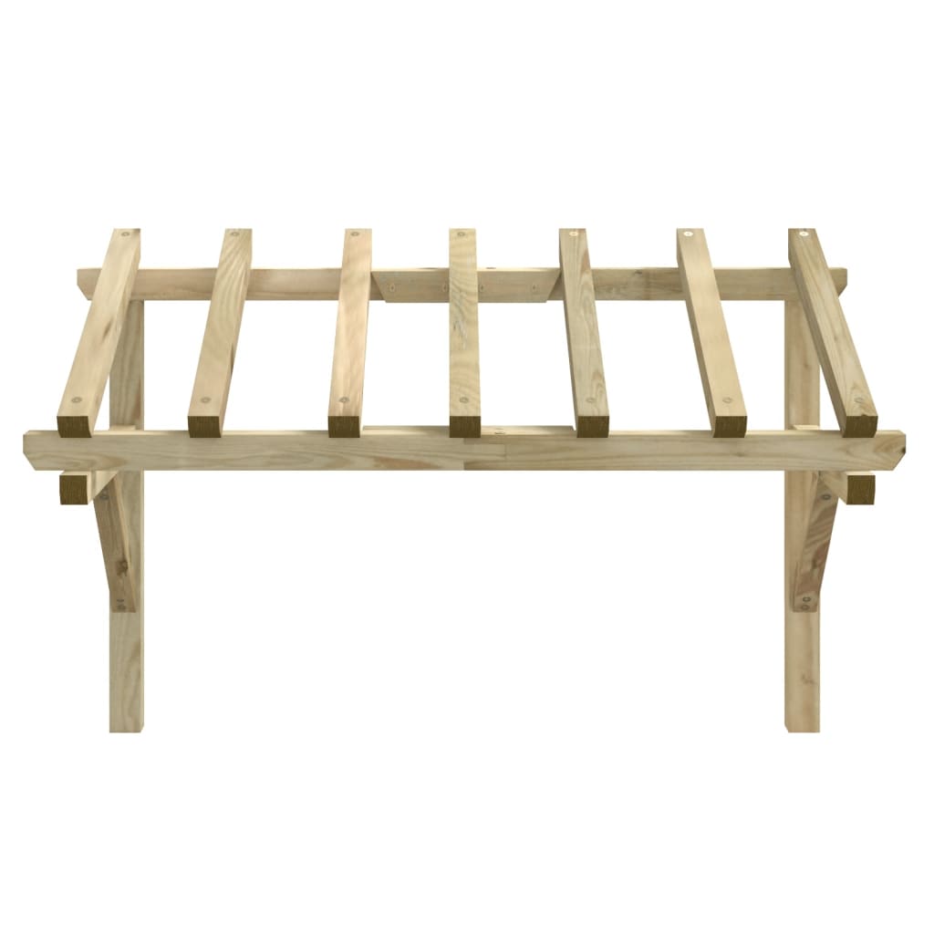 Copa de puerta Vidaxl 200x100x100 cm de pino sólido