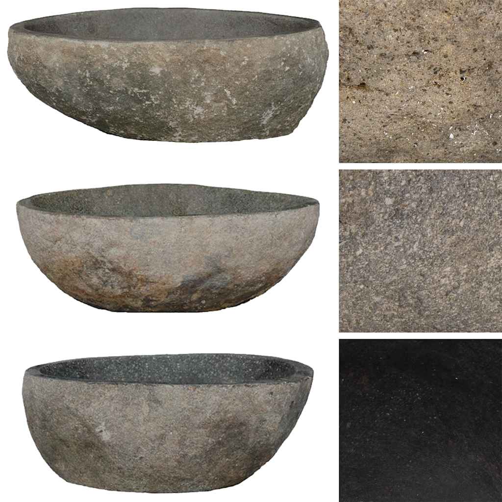 Lavabo vidaxx ovalado (29-38)x(24-31) cm piedra de río