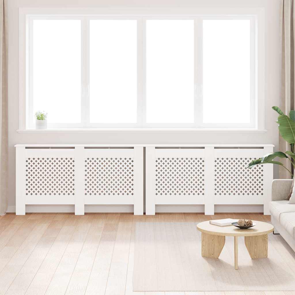 Vidaxl Radiatoroments 2 ST 152x19x81.5 cm MDF White
