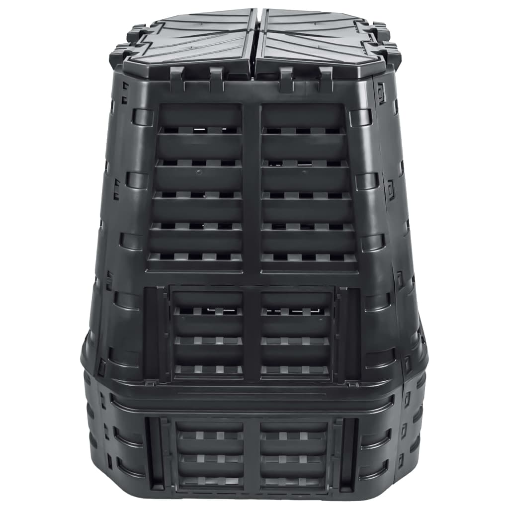 Vidaxl Compost Bin 740 L 93.3x93.3x113 cm nero