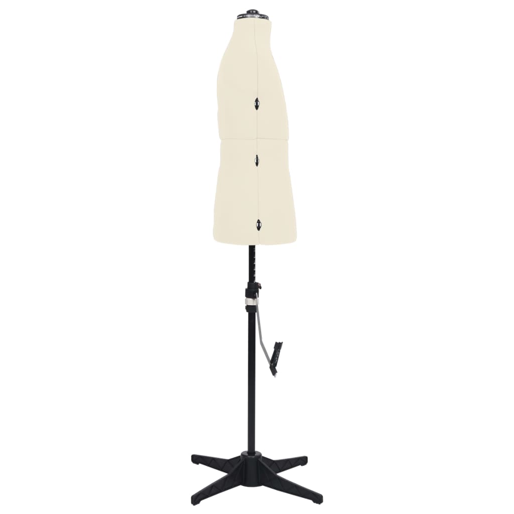 Vidaxl maniquí ajustable hombre tamaño 37-45 color crema
