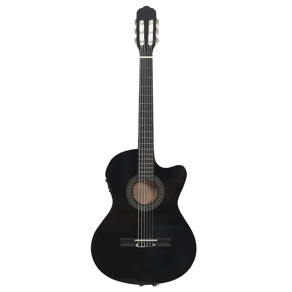 Vidaxl Guitar Cutaway con pareggio 6 Sneeds Western Classic Black