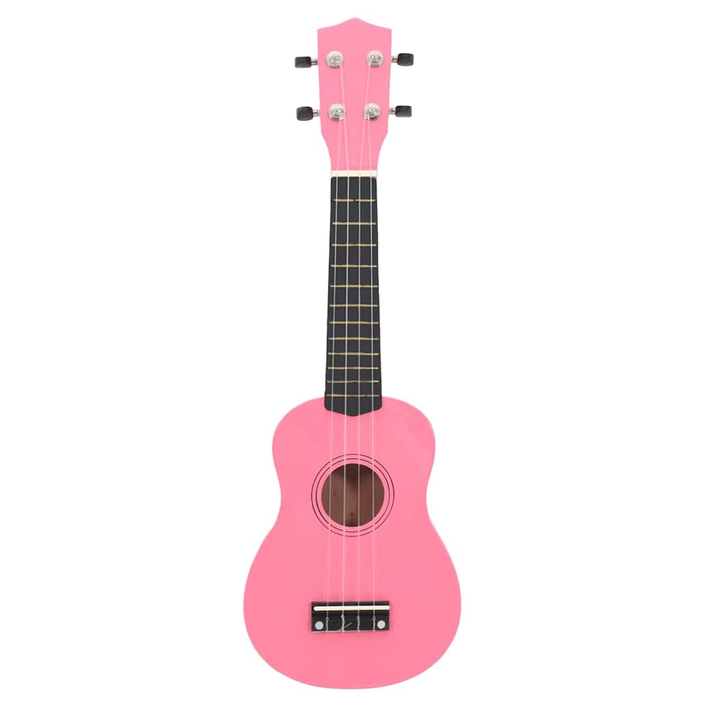 Vidaxl ukleeleset con bolsa para niños soprano 23 '' rosa