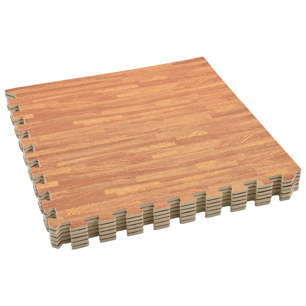 Tappetini per pavimenti Vidaxl 6 ST 2,16 ㎡ Stampa in legno in schiuma Eva