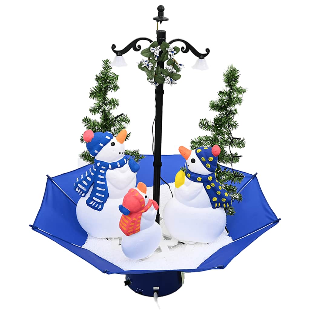 Vidaxl Tree di Natale Snowing con ombrellase 75 cm Pvc Blue