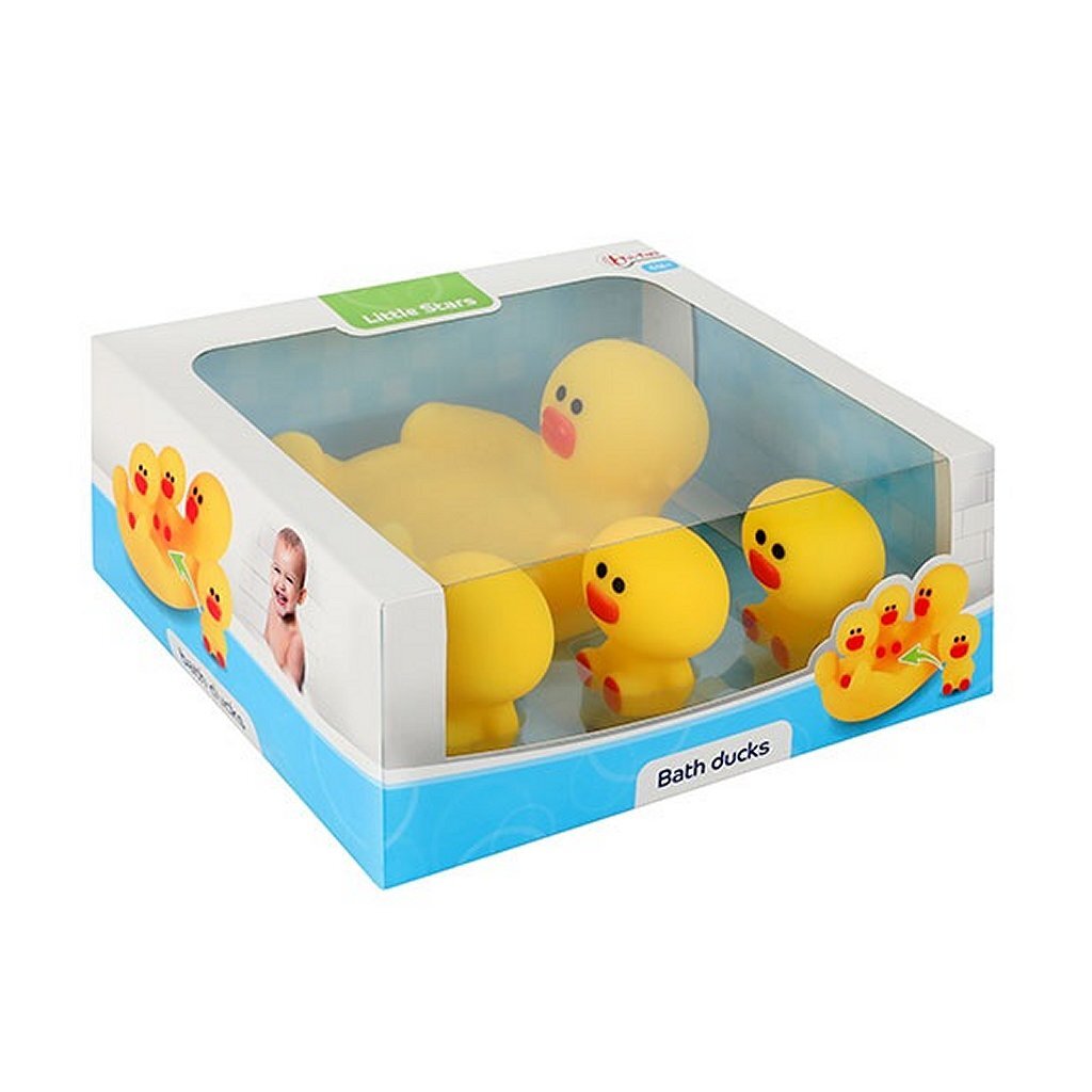 TOI TOYS Little Garn Gaubt Duck con 3 pequeños patos de goma