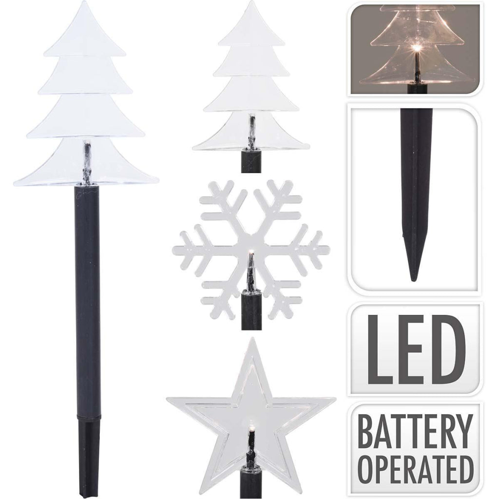 S.I.A. S.I.A. Illuminazione di Natale a LED sul perno di terra IP44 + timer 5 pezzi