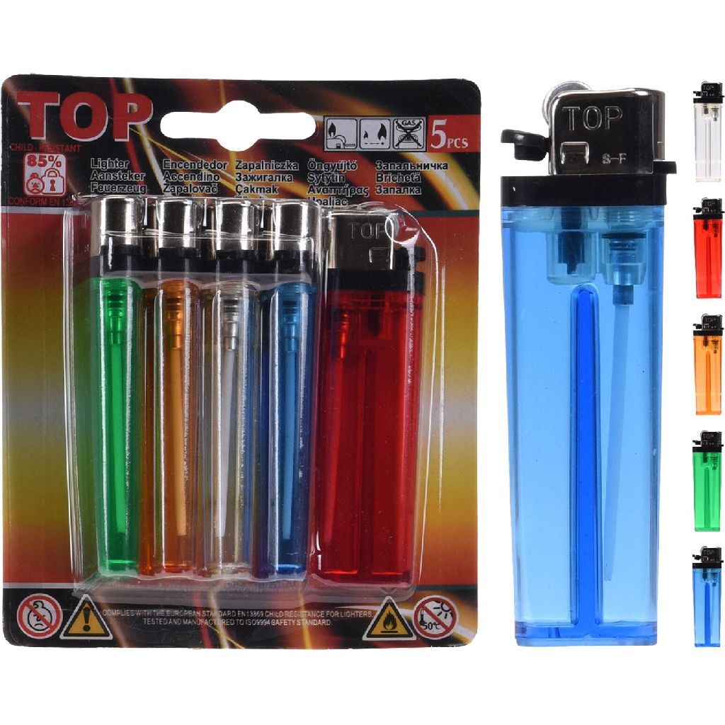 Gli accendini di base hanno impostato 5 pezzi