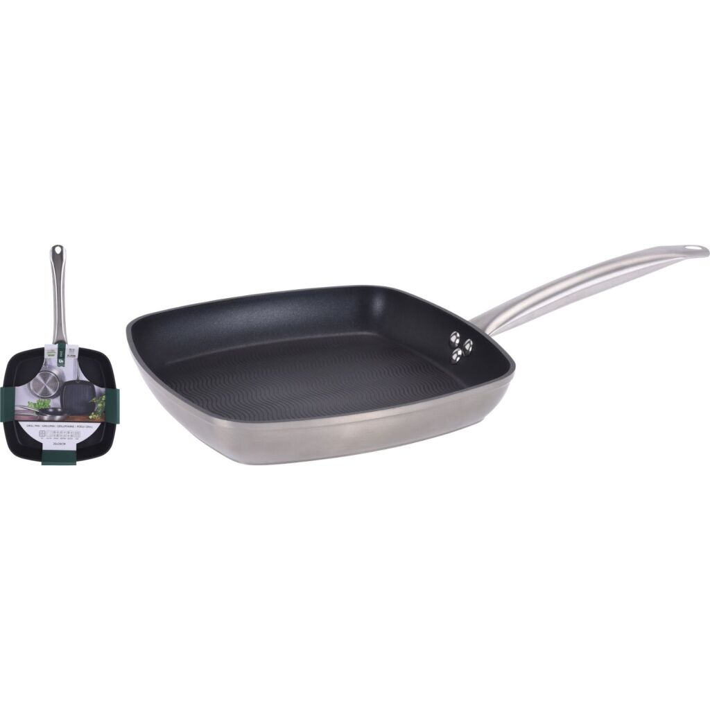 Eccellente Casalinga Caseware Grill Pan di 26 cm in argento