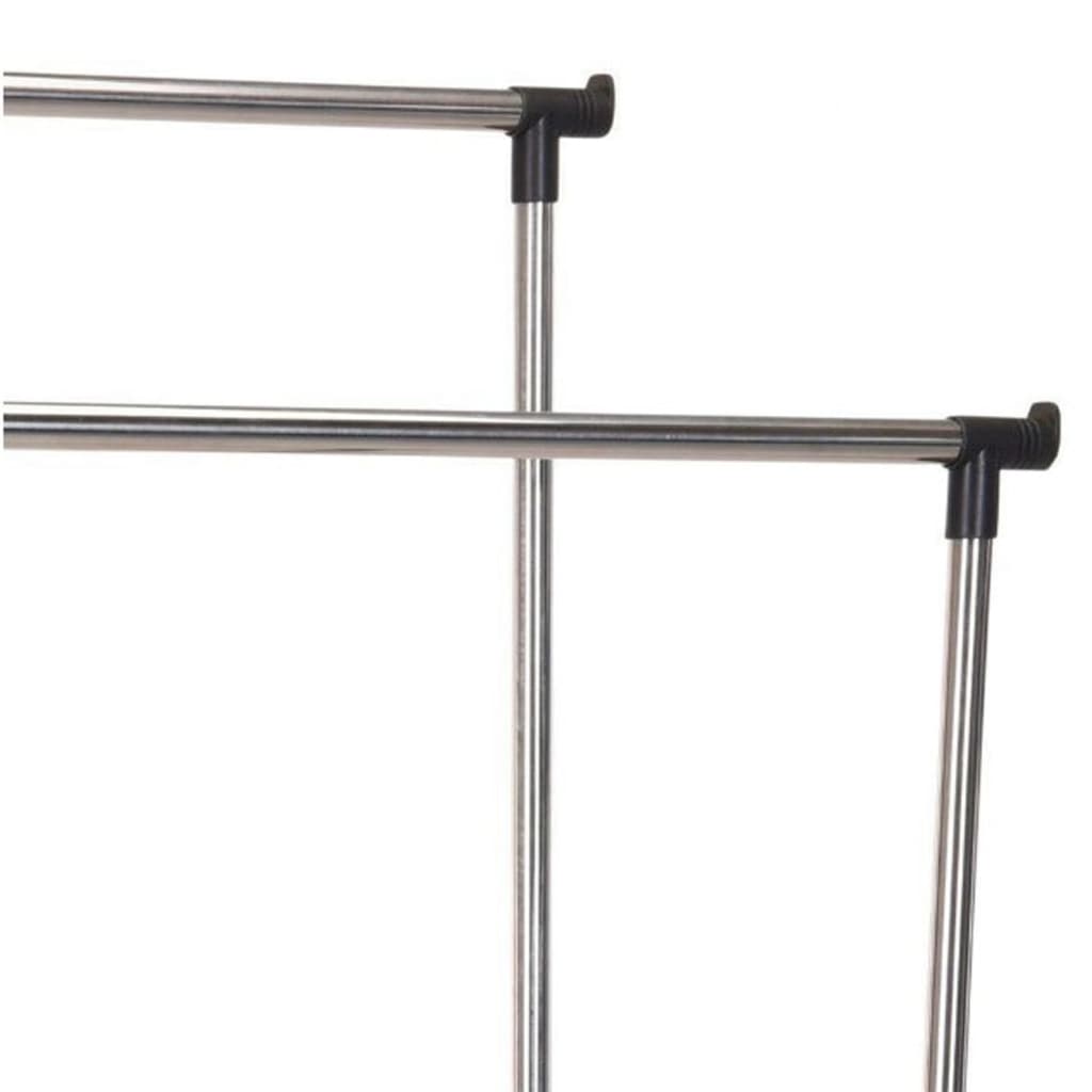 Soluciones de almacenamiento soluciones de almacenamiento estante de ropa con ruedas Double 80x42x (90-160) CM