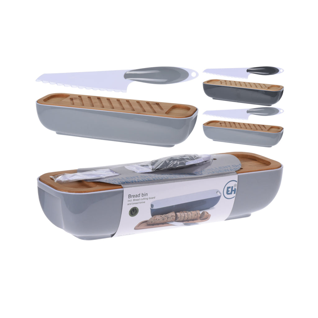 Excelente Housware Housware Bin + Tablero de cortes de madera y cuchillo Surorti