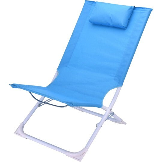 Silla de playa miscelánea azul plegable