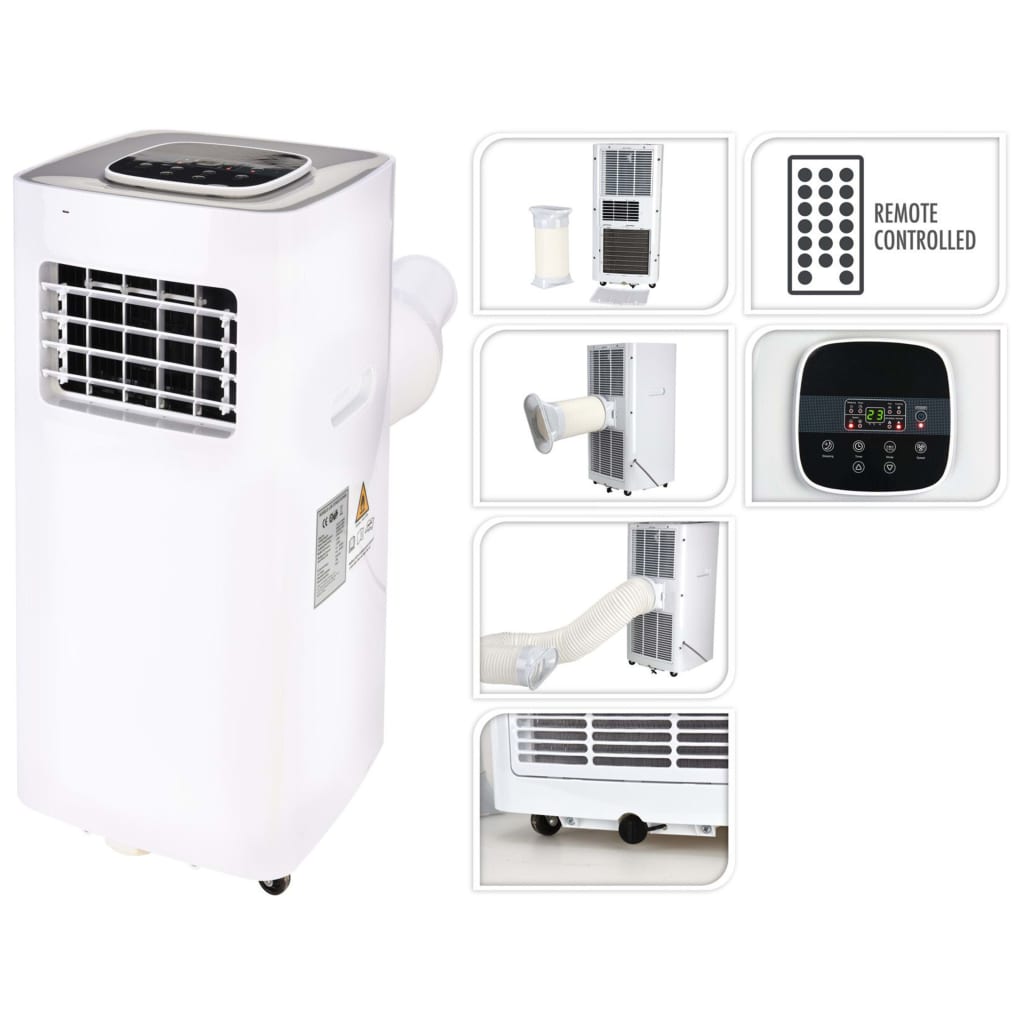 Excelente acondicionador de aire eléctrico eléctrico con control remoto 1500 W White