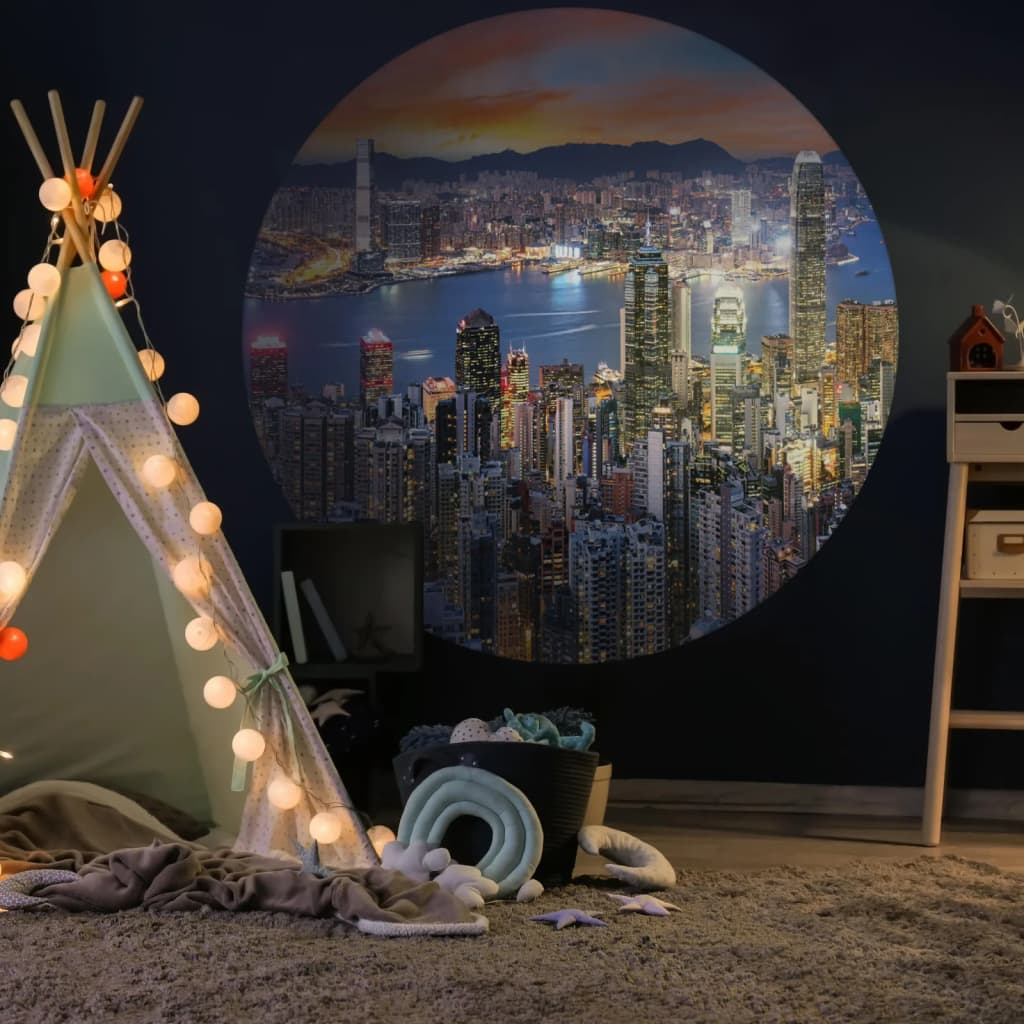 Wallart Wallart Wallow Circle Skyline por noche 190 cm