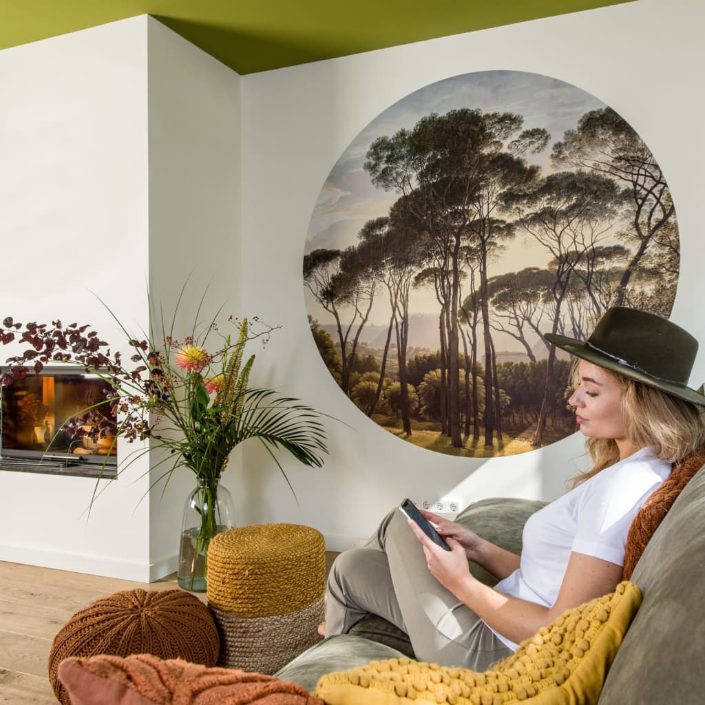Wallart Wallart Wallow Circle Umbrella Pines en Italia 190 cm