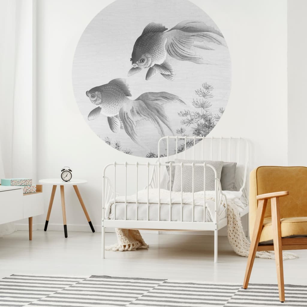 WALLART WALLART Wallow Circle due pesci rossi 190 cm